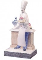 Rye Pottery hand decorated Chef