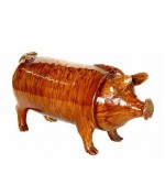 EARLY RYE POTTERY SUSSEX PIG CIRCA 1812