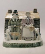 Rye Pottery - Pastoral Collection - New England Settlers ht 15cm 6 in Desingers Tarquin Cole & Chris O'Donoghue