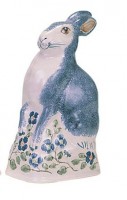 Rye Pottery - Animals Collection - Rye Rabbit ht 22cm 8.5in other colourways available, designer Tony Bennett