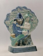 Rye Pottery - Pastoral Collection - Fisherman's Tale ht 25.5cm 10 in designer Wendy Johnson