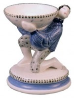 Rye Pottery - Boy Sweet Bowl ht 17.5cm 6.875 in also available in pink & green