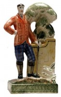 Rye Pottery - The Rye Golfers: Major Tweedie ht 27cm 10.625in