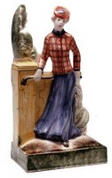 Rye Pottery - The Rye Golfers: Mrs Tweedie ht 26.5cm 10.375in