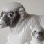 Rye Pottery - Textured White Hand-painted Ewe & Lamb