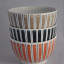 Rye Pottery - Mid Century Modern Ceramics - Cottage Stripe - Little Bowls