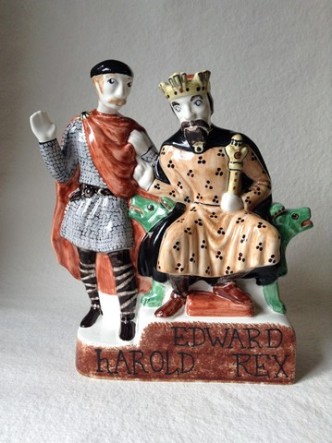 Battle of Hastings Gift Medieval History Bayeux Tapestry 1066 Gift Harold Godwinson Rye Pottery - hand made and hand painted 1066 Bayeux Tapestry Inspired Series - Edward the Confessor and the Duke Harold 2