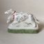 Rye Pottery Hand made and hand painted ceramic dog figure of Dalmations
