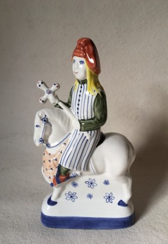 Canterbury Tales Chaucer gift Rye Pottery Hand made and painted Chaucer Canterbury Tales The Pardoner