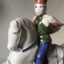 Rye Pottery Hand made and painted figures from Chaucer Canterbury Tales The Squire1