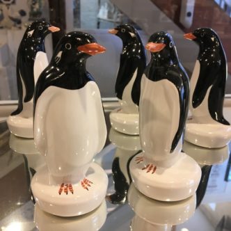Penguin Gift Antartica Exotic Rye Pottery Hand made and painted Penguin 0
