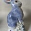 Rye Pottery Animal hand made Easter Bunny Blue Rabbit Hare Ceramic Easter Flower Gift Spring Easter Home Decor Table Decoration Country Kitchen English Countryside Delft