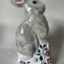Pottery hand made Rabbit Hare Gift Autumn Halloween Home Table Decoration Country Kitchen English Countryside Delft