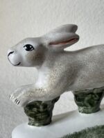 Rye Pottery Ceramic Hare Gift Easter Spring Table Decor Country English Delft Countryside figurines hand made 2