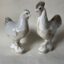 Rye Pottery hand-painted Chicken Neutral London Stone Hen & Rooster Perfect Gift for Chicken farmer breeder