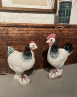 Rye Pottery Ceramic Sussex Chickens hand made and hand painted perfect gift for Chicken lovers and breeders