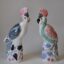 Rye Pottery Hand painted Cockatoos Parakeet Parrotts