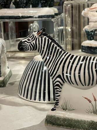 Kitch Quirky Ceramics - Rye Pottery Hand-made & painted Ceramic Pottery Zebra 3