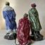 Rye Pottery Hand made Traditional Ceramic Nativity Figures Mary joseph & Child with three Kings and Three Shepherds Hand made painted in England 21
