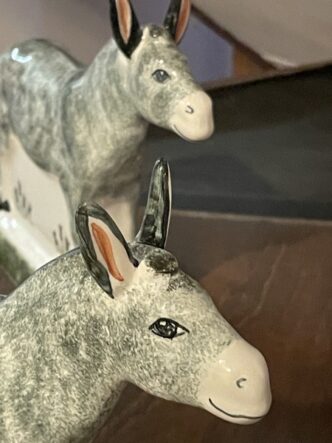 Rye Pottery Hand made hand painted unique Wild Ass & Donkeys perfect gift for horse lovers and sanctuary devotees8