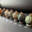 Rye Pottery Hand made hand painted unusual Quirky cheeky Funky Ceramic Bauble Heads 17