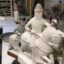 rye pottery hand painted before final firing ceramic figure William the Conqueror from the Bayeux Tapestry 1066 Battle of Hastings Collection 8