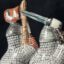Saxon Shield Wall close up of Reverse ceramic figure hand painted flag and Dagger