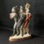 Ceramic Figure of a Saxon Shield Wall featuring front wide shot of three Saxon Warriors or house Carls